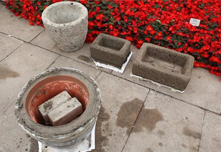 Blumengefäße - Herstellen aus Beton