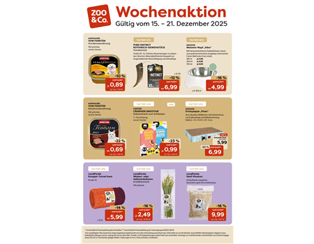 Wochenaktion ZOO & Co. KW 51