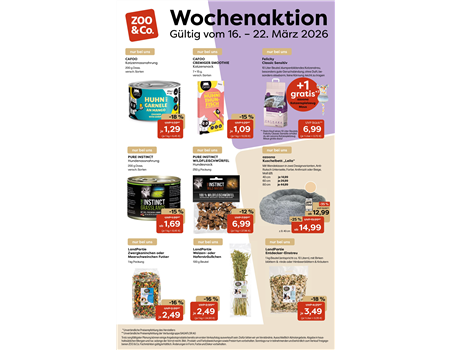 Wochenaktion ZOO & Co. vom 16.-22.03.2026