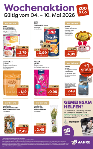 Wochenaktion ZOO & Co. KW 19